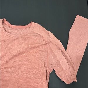 lululemon athletica Long Sleeve Top in Dusty Rose